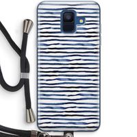 Verrassende lijnen: Samsung Galaxy A6 (2018) Transparant Hoesje met koord