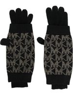 Michael Michael Kors gants à motif monogrammé - Noir Michael Michael Kors gants à motif monogrammé - Noir