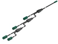 Verlengkabel 650 cm 24V max 5A groen Loox5 systeem monochroom 5 aansluitingen
