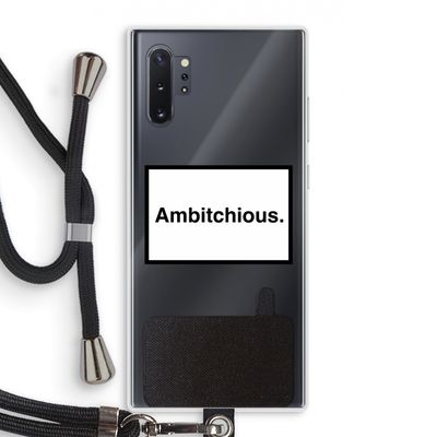 Ambitchious: Samsung Galaxy Note 10 Plus Transparant Hoesje met koord