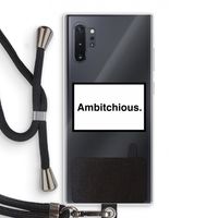 Ambitchious: Samsung Galaxy Note 10 Plus Transparant Hoesje met koord