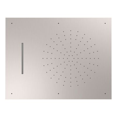 Hoofddouche Tres Exclusive | 50x65 cm | Met waterval | Rechthoek | RVS look