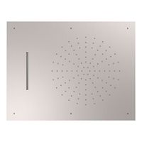 Hoofddouche Tres Exclusive | 50x65 cm | Met waterval | Rechthoek | RVS look
