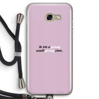 uzelf graag zien: Samsung Galaxy A5 (2017) Transparant Hoesje met koord