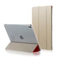 Zijde textuur horizontale Flip ultradunne dubbelzijdige clip magnetische PU lederen case voor iPad Pro 11 inch (2018) met drie-opvouwbare houder & sl