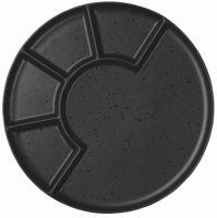 ASA Selection Gourmetbord Coppa Kuro - Porselein - Zwart - ø 24 cm ASA Selection Gourmetbord Coppa Kuro - Porselein - Zwart - ø 24 cm
