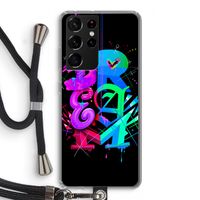 Dream: Samsung Galaxy S21 Ultra Transparant Hoesje met koord