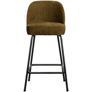 BePureHome Vogue barkruk H65 structure velvet brass