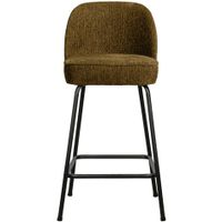 BePureHome Vogue barkruk H65 structure velvet brass - thumbnail