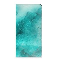 Bookcase Samsung Galaxy A12 Painting Blue