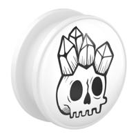 Tunnel met Freaky Skull Acryl Tunnels & Plugs - thumbnail