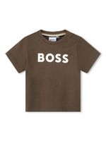 BOSS Kidswear t-shirt en coton à logo imprimé - Marron - thumbnail