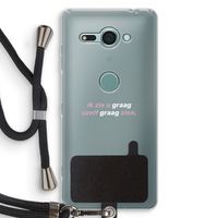 uzelf graag zien: Sony Xperia XZ2 Compact Transparant Hoesje met koord