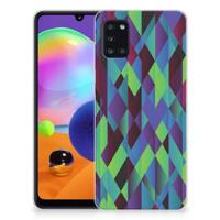 Samsung Galaxy A31 | TPU Hoesje | Abstract Green Blue