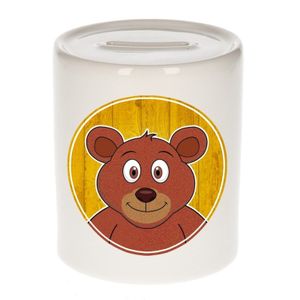 Cadeau kinder spaarpotten beer 9 cm