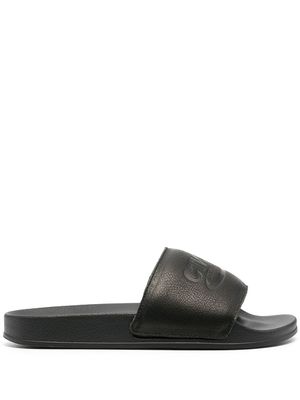 Heron Preston claquettes à logo embossé - Noir