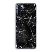 Zwart Marmer 2: Oppo A91 Transparant Hoesje