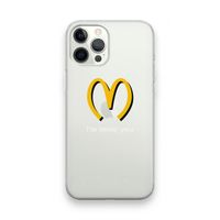 I'm lovin' you: iPhone 12 Pro Max Transparant Hoesje