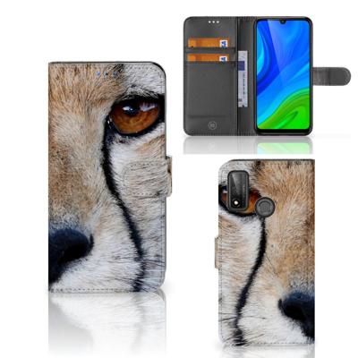 Huawei P Smart 2020 | Telefoonhoesje | Met pasjeshouder | Cheetah