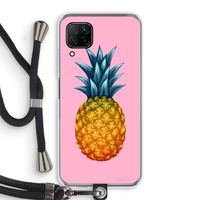 Grote ananas: Huawei P40 Lite Transparant Hoesje met koord