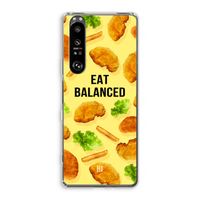 Eat Balanced: Sony Xperia 1 III Transparant Hoesje