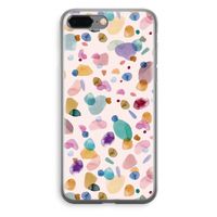 Terrazzo Memphis Pink: iPhone 8 Plus Transparant Hoesje