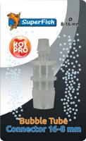 Koi Pro Bubble Connector 16-8/12mm - Efficiënte Vijver Beluchter Koppeling van Duurzaam Kunststof