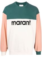 MARANT sweat Aftone à design colour block - Orange