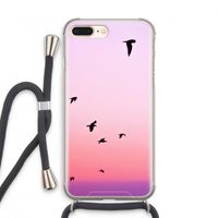 Fly away: iPhone 7 PLUS Transparant Hoesje met koord Fly away: iPhone 7 PLUS Transparant Hoesje met koord