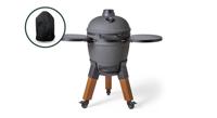 Moddern Kamado Charcoal Grey incl. Zijtafels & Wood-look Poten