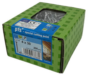 pgb-Europe PFS+ | Spaanplaatschroef PFS+ VZK-T Ø 4,0x30 Zn - 200 stuks - PFWVTV001004000303