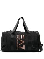 Ea7 Emporio Armani sac de voyage à logo imprimé - Noir - thumbnail