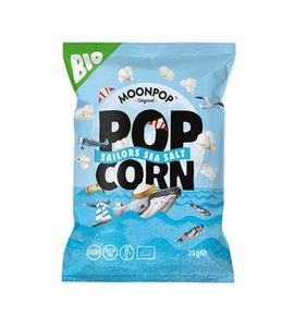 Moonpop Moonpop - Popcorn Sea Salt Bio 25 Gram 16 Stuks