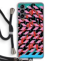 Skew Blush 2: Samsung Galaxy S21 Transparant Hoesje met koord