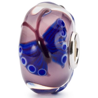Trollbeads TGLBE-20293 Kraal Mytische Nachtvlinder zilver-muranoglas