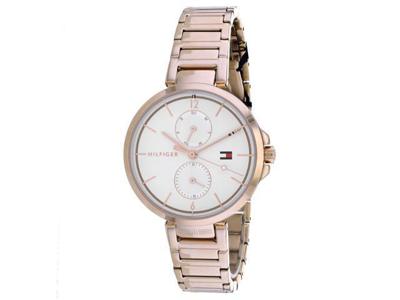 Tommy Hilfiger Rosegoudkleurig roestvrijstalen armbandhorloge voor dames, 36 mm