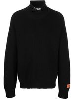 Heron Preston pull à logo Стиль brodé - Noir