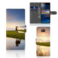 Sony Xperia 10 | Telefoonhoesje | Met pasjeshouder | Koe