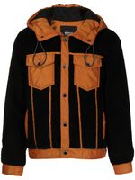 Mostly Heard Rarely Seen manteau bicolore en polaire - Orange - thumbnail