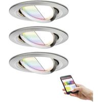 Paulmann 92965 LED-inbouwlamp Set van 3 stuks LED 15.6 W IJzer (geborsteld)