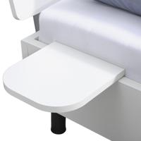 2e Halve Prijs Leen Bakker - Bedplankje Nova - 2 Stuks - Spaanplaat - Wit - 30x2.2x29.8 Cm