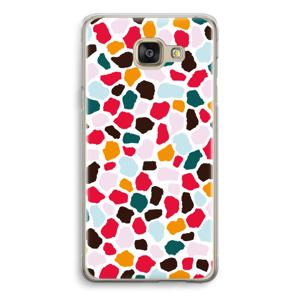 Colored Giraffe: Samsung Galaxy A5 (2016) Transparant Hoesje