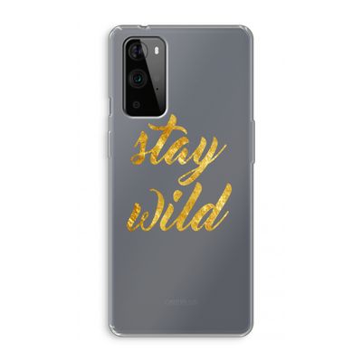 Stay wild: OnePlus 9 Pro Transparant Hoesje
