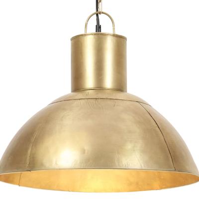 VidaXL Hanglamp rond 25 w e27 48 cm messingkleurig
