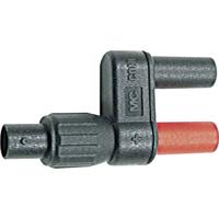 Stäubli XF-BB/4 Meetadapter BNC-bus - Bus 4 mm Aanraakveilig Zwart, Rood