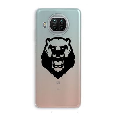 Angry Bear (black): Xiaomi Mi 10T Lite 5G Transparant Hoesje