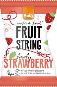 Peak&apos;s Fruit string aardbei glutenvrij