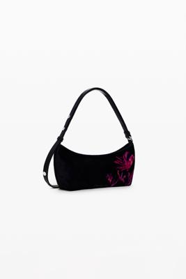 XS bloemen tas - BLACK - U