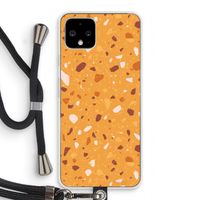 Terrazzo N°24: Pixel 4 Transparant Hoesje met koord