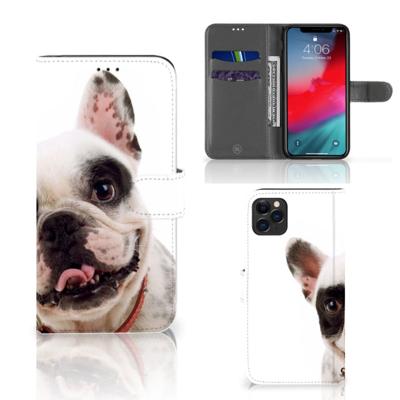 Apple iPhone 11 Pro Max | Telefoonhoesje | Met pasjeshouder | Franse Bulldog